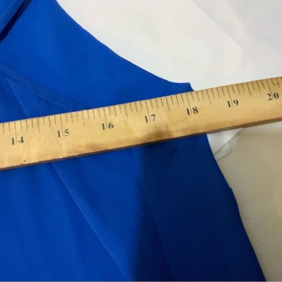 L'agence Jane Royal Blue Silk Spaghetti Strap Tank Top Size M - Picture 10 of 10